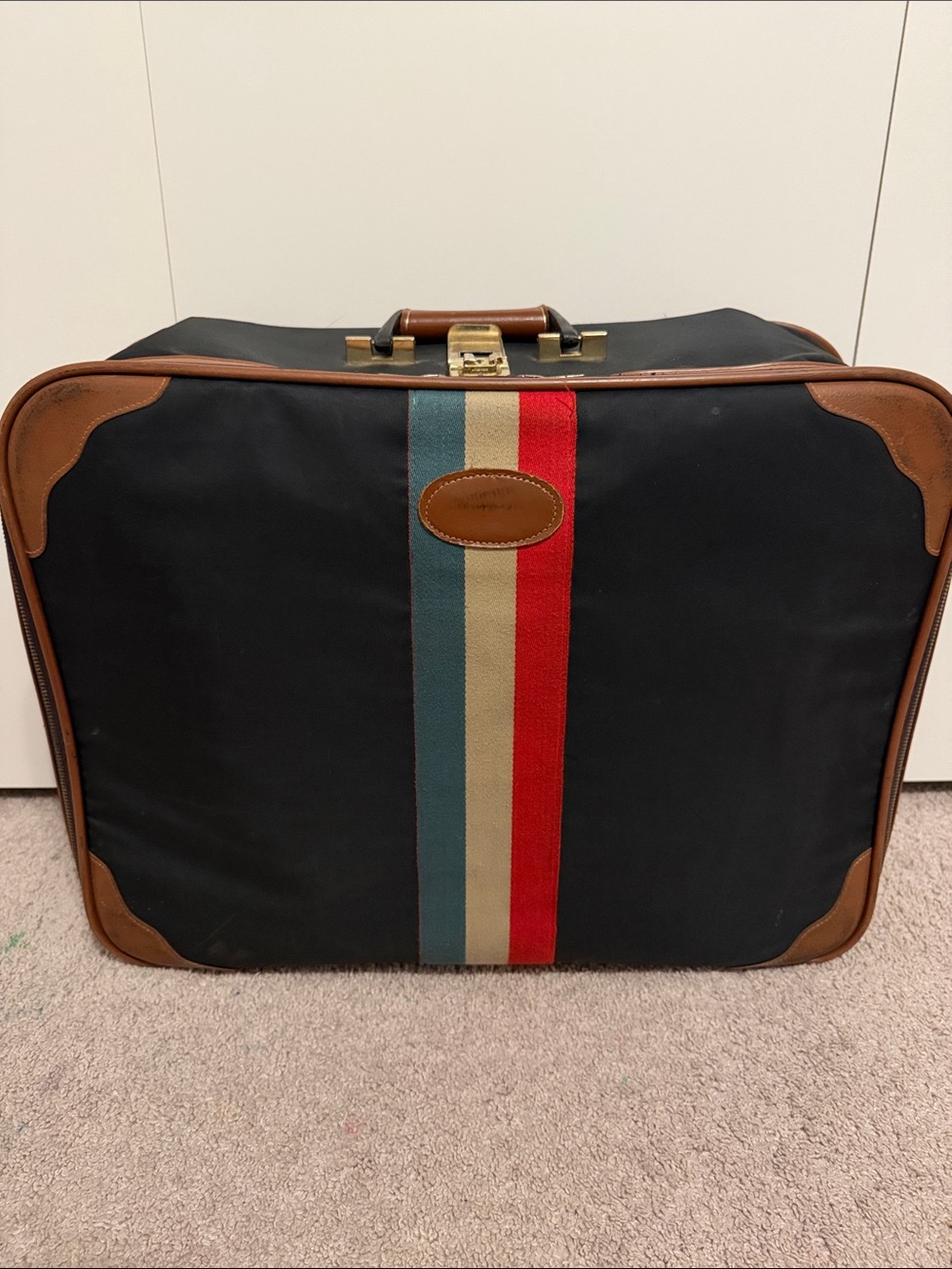 Vintage lark luggage suitcase